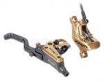 Дисковые задние гидравлические тормоза TRP DHR EVO PRO M9040, 4 поршня, 1900 мм, (Gold) золотистый