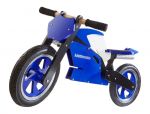 Біговел 12 Kiddimoto Superbike дерев'яний, синьо-білий