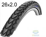 Покришка 26X2.00 (50X559) Schwalbe Marathon Mondial Hs428 Raceguard B-Sk+RT  Ec 67 EPI