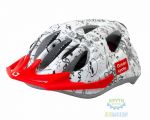 шолом дитячий Green Cycle Fast Five розмір 50-56см біло-чорний