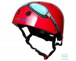шолом дитячий Kiddimoto Окуляри пилота, червоний, розмір S 48-53см