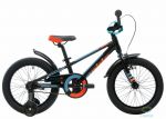 Велосипед 16" Pride Rowdy черный/Блакитный/оранжевый Лак 2017