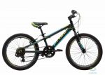 Велосипед 20 Pride Johnny черный/Блакитный/салатовый Мат 2019
