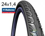 Покрышка 24 X 1 3/8 (37X540) Mitas (Rubena) Hook V69 Classic, Черная Для Колясок