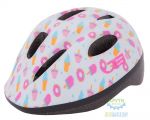 шолом дитячий Green Cycle Sweet розмір 50-54см Білий/Рожевий лак