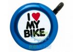 Дзвоник TW JH-800PT, I LOVE MY BIKE, синій