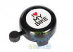 Дзвоник Green Cycle GCB-1051A-BK I love my bike, чорний