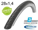Покрышка 28X1.40 700X35C (37-622) Schwalbe Road Cruiser K-Guard Active B/W Hs484 Green, 50 EPI