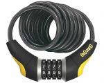 Замок ONGUARD DOBERMAN Кодовий на 4 цифри. Спіральний трос 185см х 12мм, поворотний Тримач на раму