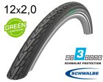 Покрышка 12X2.00 (50-203) Schwalbe Road Cruiser K-Guard Active B/B Hs484 Green, 50 EPI