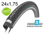 Покрышка 24X1.75 (47-507) Schwalbe Road Cruiser Plus Punctureguard, Twinskin B/B+RT Hs484 Green 50 EPI