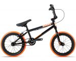 Велосипед 14 Stolen AGENT 14.60 2021 BLACK W/ DARK NEON ORANGE TIRES