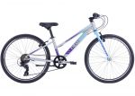 Велосипед 24 Apollo NEO 7s girls Brushed Alloy / Ice Blue / Purple Fade