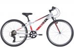 Велосипед 24 Apollo NEO 7s boys Brushed Alloy / Black /Red Fade