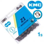Ланцюг KMC Z1 Narrow 1-speed 112 links brown + замок