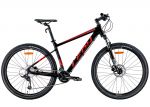 Велосипед 27.5 Leon XC-70 AM Hydraulic lock out HDD 2022 черный с красным, размер - 20
