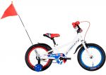 Велосипед 16 Formula RACE 2022 білий з червоним та синім