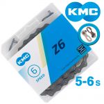 Цепь KMC Z6 Grey 6 скоростей 114 звеньев серый + замок
