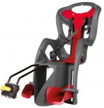 Сидіння задн. Bellelli Pepe Standart Multifix до 22кг, темно-сіре з червоною підкладкою
