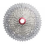 Касета 11-k 11-51T SUN RACE MX8 MTB, алюмінієвий павук, Metallic Silver
