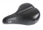 Седло Green Cycle Comfort 227, стальные рейлы, черное