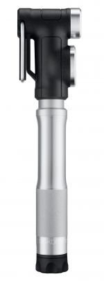 Мининасос Crankbrothers STERLING SG, алюминиевый, с манометром, smart head, 100 psi/7 bar, серебристый