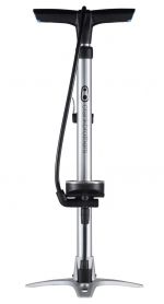Насос для пола Crankbrothers STERLING, с манометром, presta/schrader, 160 psi/11 bar, серебристый