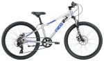 Велосипед 24 Apollo NEO Disc+ 7s boys Brushed alloy / Blue / Black