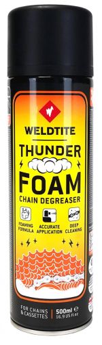 Очиститель трансмиссии Weldtite 03097 Thunder Foam Chain Degreaser, пенный, 500мл