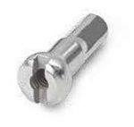 Ніпель Rodi 14G, 14x2 мм, латунь, сріблястий, 32 шт.