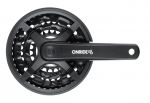Комплект шатунов ONRIDE Trio 830P, под квадрат, 170 мм, 22-32-42Т, на 8/7/6 шв., черный