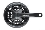 Комплект шатунів ONRIDE Trio 920P, під квадрат, 170 мм, 22-32-44Т, на 9 шв., чорний