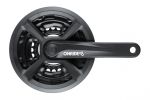 Комплект шатунів ONRIDE Trio 820P, під квадрат, 170 мм, 24-34-42Т, на 8/7/6 шв., чорний