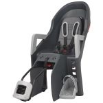 Детское кресло заднее POLISPORT Guppy Maxi+ RS на подседельную трубу, 9-22 кг, серое