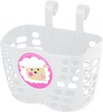 Корзина детская пластиковая на руль KLS Buddy Баранчик, белый