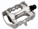Педали Longus CAGE MTB Al/Fe серебряный, насыпные подшипники