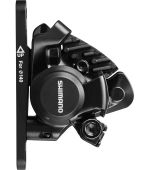 Механічне диск гальмо Shimano BR-RS305-F, FLAT MOUNT передній адаптер 140/160мм, колодка L03A RESIN PAD(W/FIN)