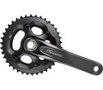 Шатуни Shimano FC-M6000-2 DEORE, інтегрована вісь, 175мм 38X28 10-шв. CL-48,8мм, без каретки