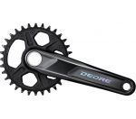 Шатуни Shimano FC-M6130-1 DEORE, інтегрована вісь, 175мм 32, 12-шв. CL-56,5мм, без каретки