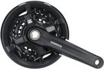 Шатуны Shimano FC-MT210-3, 175мм, 44X32X22, интегрированная ось, защита звезд, без каретки