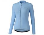 Велоджерси женское Shimano Apice long sleeves утепленное, голубое, разм. S