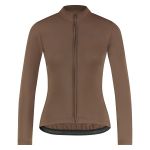Велоджерси женское Shimano Apice long sleeves утепленное, коричневое, разм. XS