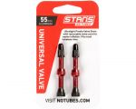 Бескамерный ниппель Stan's Notubes FV 55мм (2шт на блистере) красные