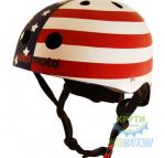 шлем детский Kiddimoto флаг USA размер M 53-58см