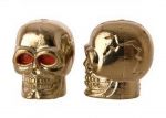 Ковпачок для камери TW V-20 у вигляді черепа з пластика, золотистого цвета (в комплекті 4шт) Автомобильніго стандарта