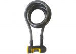 Замок ONGUARD REVOLVER Coil Combo. стальний Спіральний трос 185см х 15мм в силіконовому обплетенні. Замок з системою X4P. Кодовий на 4 цифри