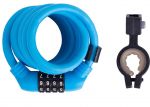 Кодовий замок Green Cycle GCL-А600 в силіконовій обоймі з тросом 10х150см синій