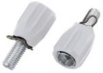 Гайка JAGWIRE Index BSA039 регул. (M5) - White (2шт)