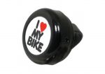 Колокольчик Green Cycle GBL-251 I love my bike стальной черный