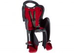 Сидіння задн. Bellelli Mr Fox Standart B-fix до 22кг, сіре з червоною підкладкою